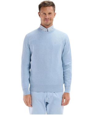 Eden Park Round-Neck Knitwear - Blue
