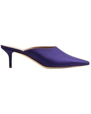 SCAROSSO Heeled Mules - Blue