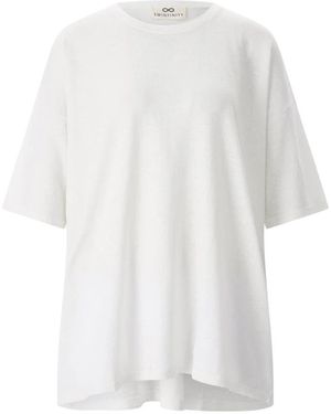 SMINFINITY Relaxed Linnen-Katoenen T-Shirt - Wit