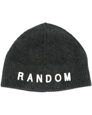 Random Identities Beanie Mit Ris Logo - Schwarz