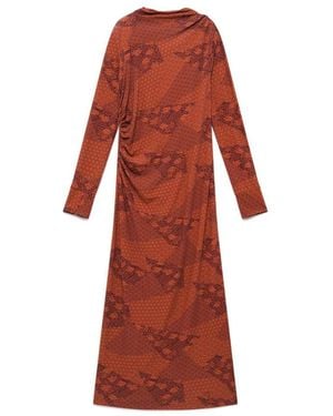Maliparmi Kleedjes ,Rood ,Mozaïek Kimono Jurk