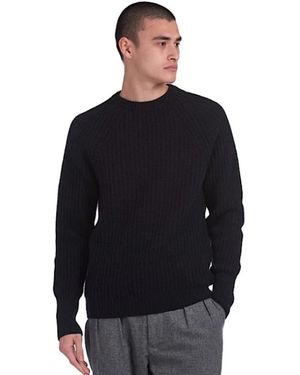 Barbour Round-Neck Knitwear - Nero