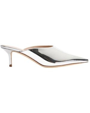 SCAROSSO Heeled Mules - White