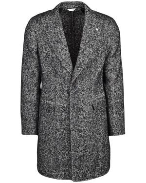 Manuel Ritz Jassen ,Zwart ,Polyester Cappotto - Grijs