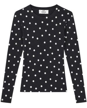 Mads Nørgaard Tuba Tee Long Sleeve - Schwarz