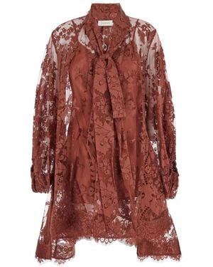 Zimmermann Short Dresses - Brown