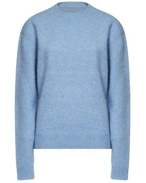 TOTEME Truien & Vesten ,Blauw ,Katoen Klassieke Alpaca Ronde Hals Trui