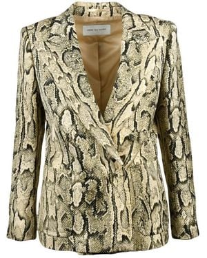 Dries Van Noten Jassen ,Katoen Blazer Doppiopetto - Groen