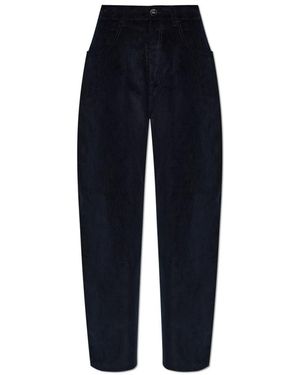Rohe Broeken ,Zwart ,Katoen Bruun Corduroy Broek - Blauw