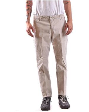 Dondup Straight Trousers - Natural