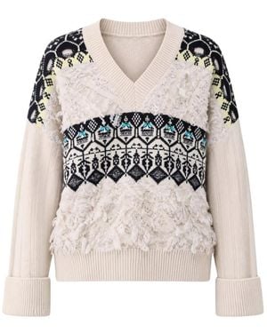 Liu Jo V-Neck Knitwear - Neutro