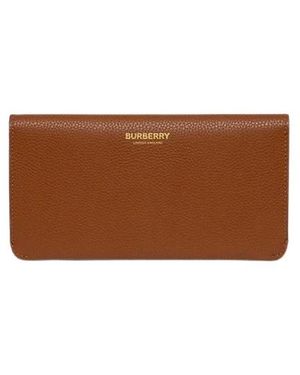 Burberry Leren Continental Portemonnee - Bruin