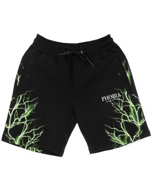 PHOBIA ARCHIVE Lightning Shorts - Zwart