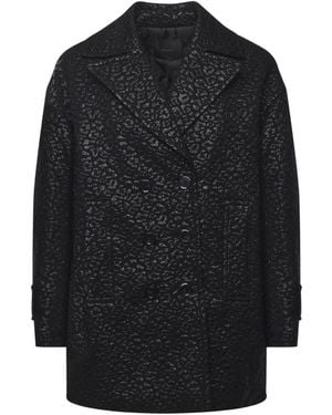 Pinko Double-Breasted Coats - Black
