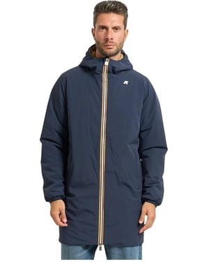 K-Way Single-Breasted Coats - Azul