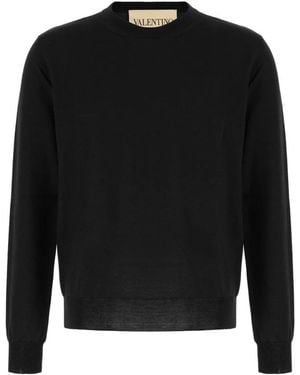 Valentino Garavani Round-Neck Knitwear - Black