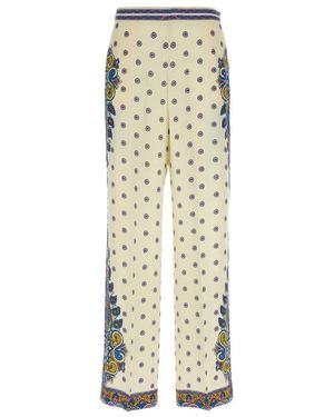 Etro Wide Trousers - Metallic