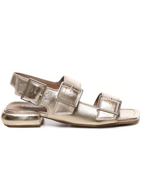 Carmens Rosa Sandalen Mit Eckiger Schnalle - Weiß