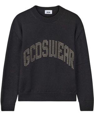Gcds Round-Neck Knitwear - Black