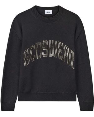 Gcds Truien & Vesten ,Zwart ,Wol Maglia Girocollo