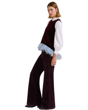 La DoubleJ Wide Trousers - Morado