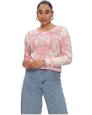 Suncoo Truien & Vesten ,Veelkleurig ,Polyester Paelini - Rood