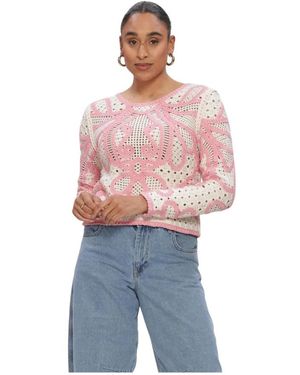 Suncoo Truien & Vesten ,Veelkleurig ,Polyester Paelini - Rood