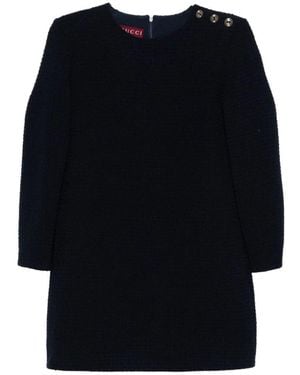 Gucci Wool Mini Dress - Black