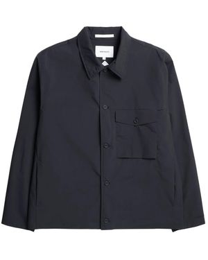 Norse Projects Marcus Windstopper Overshirt - Blauw