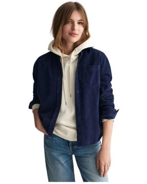 GANT Jassen ,Blauw ,Katoen Corduroy Overhemdjas
