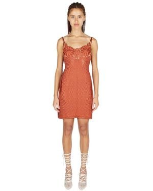 Isa Boulder Kleedjes ,Rood ,Rayon Scarecrow Dress