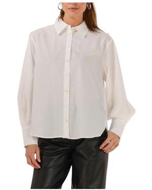Y.A.S Elegante Weiße Bluse - Grau