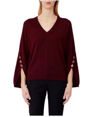 Liu Jo V-Neck Knitwear - Rouge