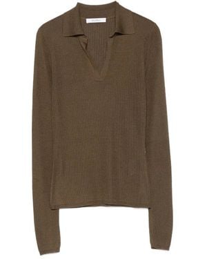 Max Mara Trui Met V-Hals - Bruin