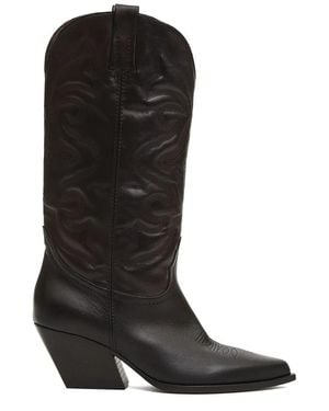 Elena Iachi Cowboy Boots - Black