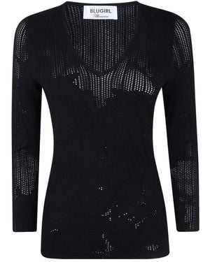 Blugirl Blumarine Long Sleeve Tops - Nero
