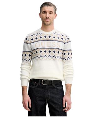 Guess Rundhals-Strickware - Weiß