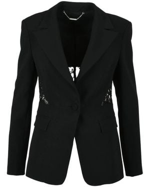 Liu Jo Blazerjacke Mit Spitzenbesatz - Schwarz