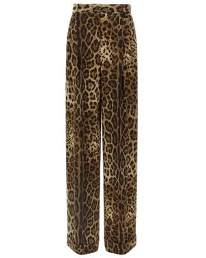 Dolce & Gabbana Wide Trousers - Natural