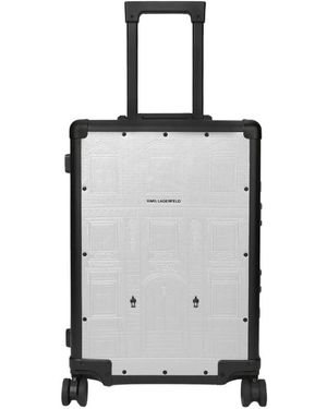 KARL LAGERFELD Koffers ,Grijs ,Maison Trolley - Zwart