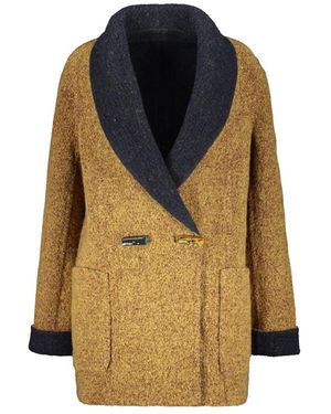 Missoni Double-Breasted Coats - Amarillo