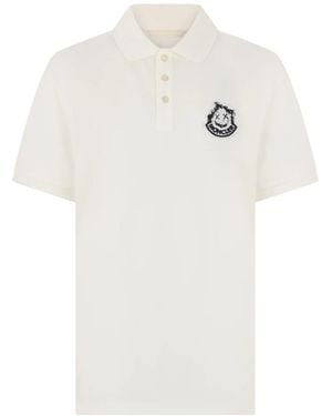 Moncler Poloshirt Met Korte Mouwen - Wit