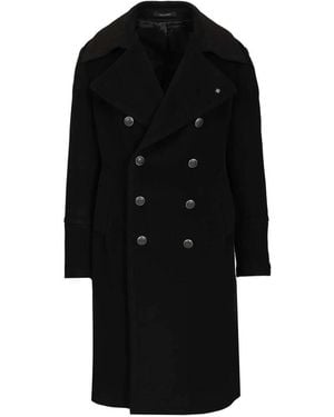 Tagliatore Double-Breasted Coats - Black