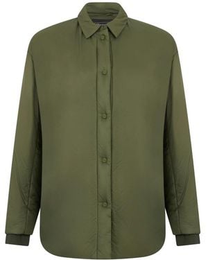 Herno Jassen ,Groen ,Gevoerde Jas Met Kraag