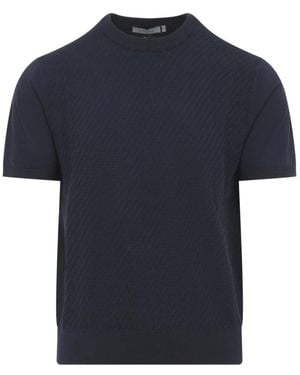 Canali Round-Neck Knitwear - Blue