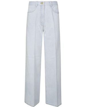 forte_forte Straight Fit Jeans - White