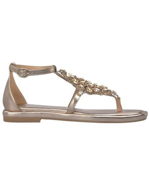 Alma En Pena. Flat Sandals - Brown