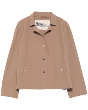 Herno Jassen ,Bruin ,Buttoned Jacket
