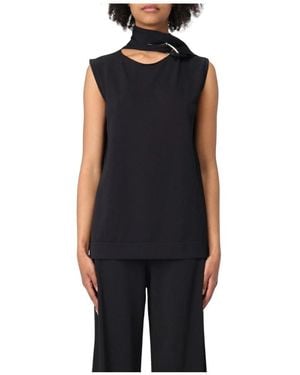 Liviana Conti Sleeveless Tops - Black