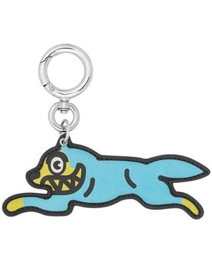 ICECREAM Accessoires ,Blauw ,Leer Portachiavi Key Ring Running Dog